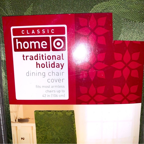 Classic Home Traditional Holiday Dining Chair Cover - Picture 7 of 8
